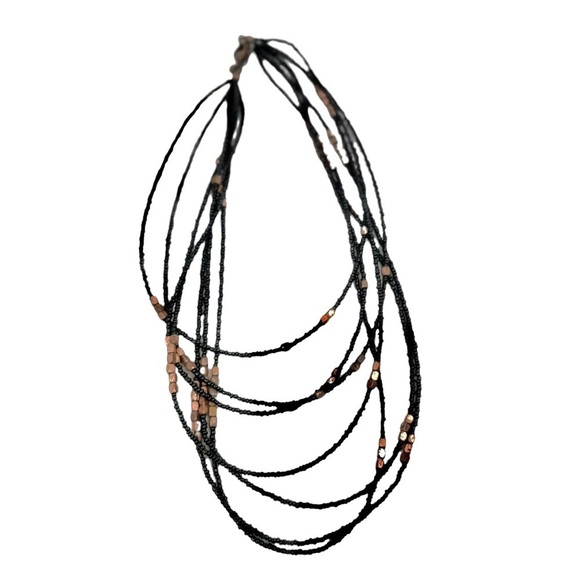 URBAN OUTFITTERS Layered Beaded Glass Necklace - Picture 2 of 4